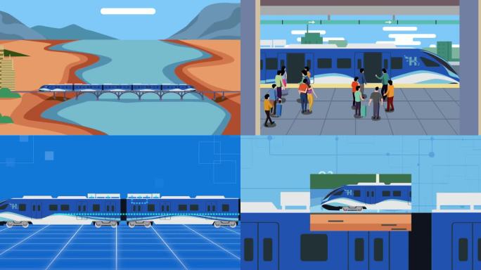 氢能源列车 MG原创动画 中车氢能源列车