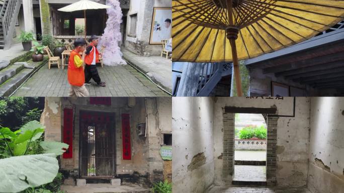 玉林鹏垌村古村落老房子明清建筑乡村旅游