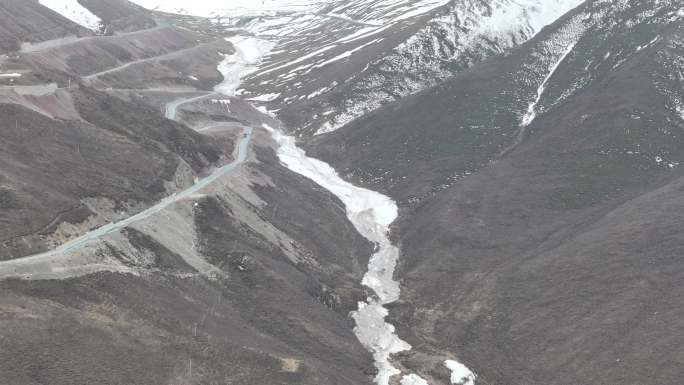 青海海北门源 祁连山达坂山观景台4K航拍