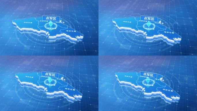 宜昌市点军区蓝色三维科技区位地图