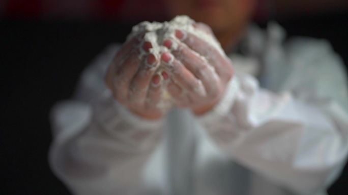 面粉面点师傅揉面压面蒸馒头 2