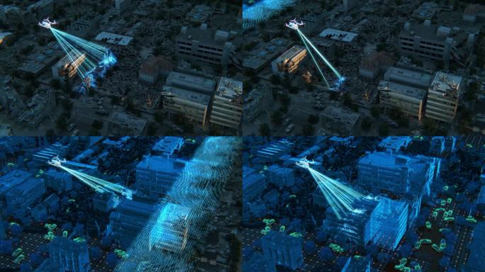 科技城市地震监测场景扫描重构 3