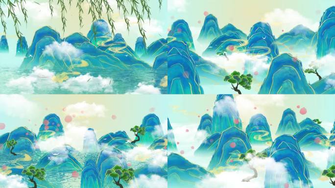 《上春山》LED背景视频