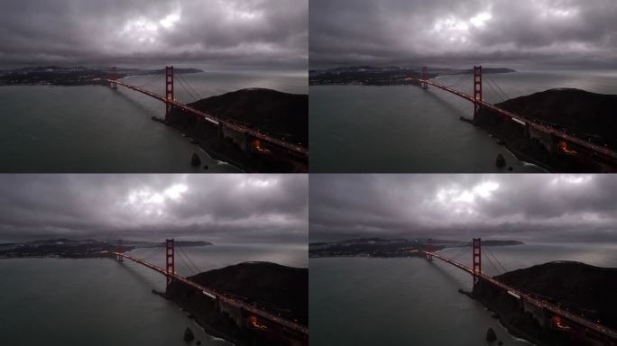 美国加州航拍高清旧金山金门大桥4K视频