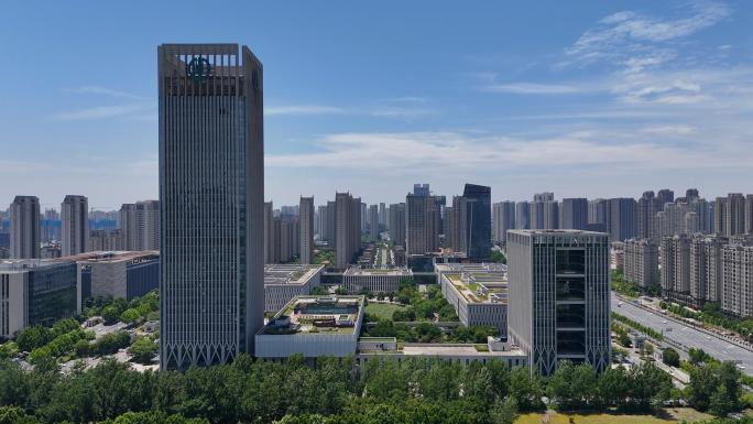 合肥滨湖中国农业银行安徽省分行大楼航拍