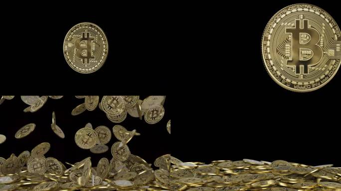 高质量比特币金币素材元素