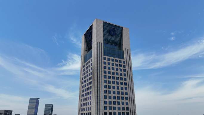 合肥滨湖新区中国建设银行安徽分行大楼航拍