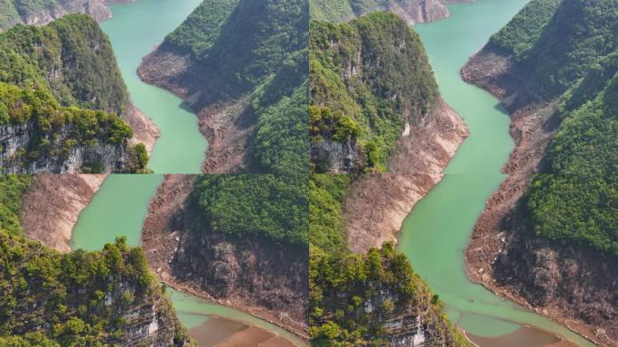 青山绿水湖光山色蜿蜒的河流