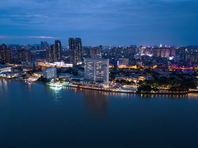 【正版商用】广州荔湾沙面夜景延时2