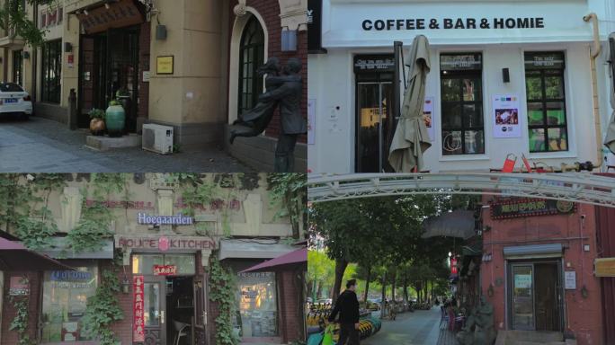 沈阳中山路欧风街景点4K视频素材