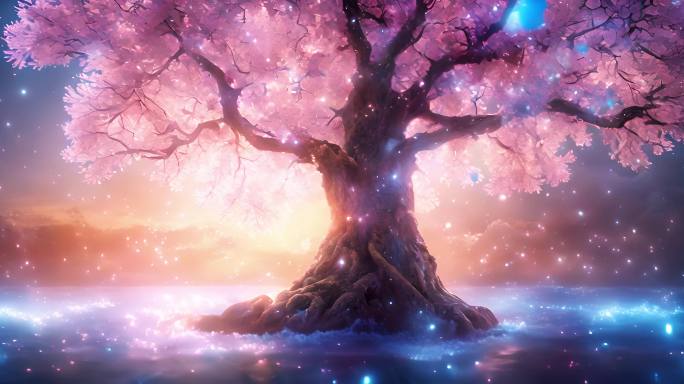生命树 唯美树 水晶粒子树  阿凡达