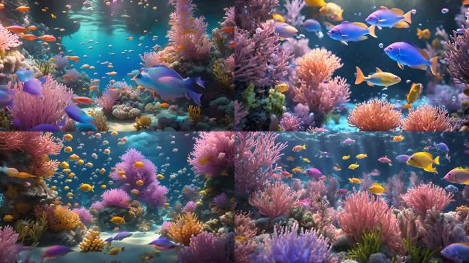 海底世界 珊瑚 水下世界 海底生态环境