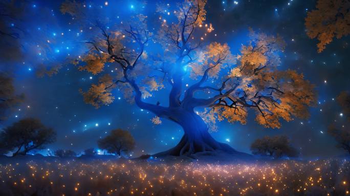 奇幻森林 唯美树 粒子树 生命树 科技树