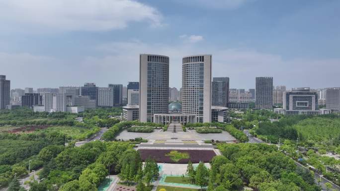 航拍合肥安徽省政府大楼