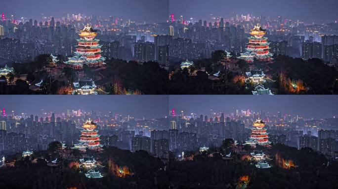【原创4k】重庆鸿恩寺夜景
