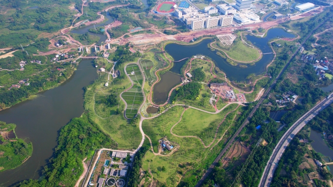 乡村振兴小康社会湿地公园