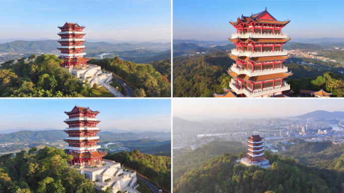 5K高清｜韶关韶阳楼航拍