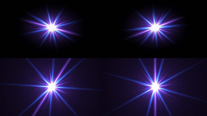 2组游戏放射光线光效-循环透明通道
