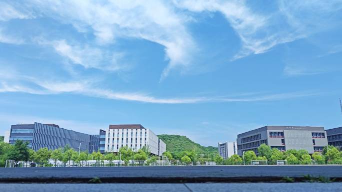 南京 大学 仙林 学校 风景 建筑 延时