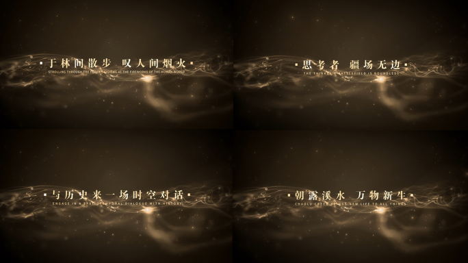 金色简约高端字幕