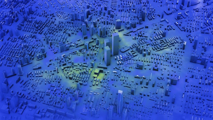 4KE3D三维城市热力图变化