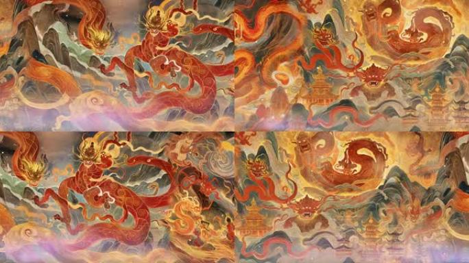 敦煌风格龙图腾