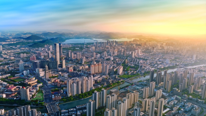【原创4k】徐州航拍城市高空大景
