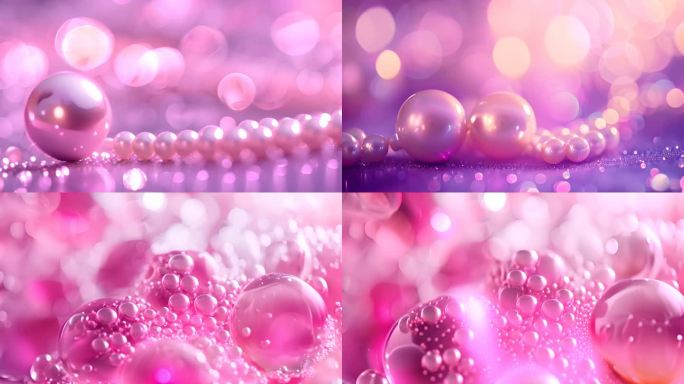 粉色珍珠气泡