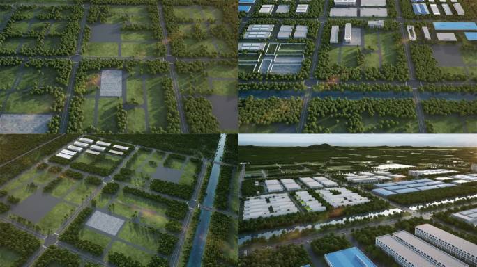 科技物流园物流建筑园区生长科技生长场景