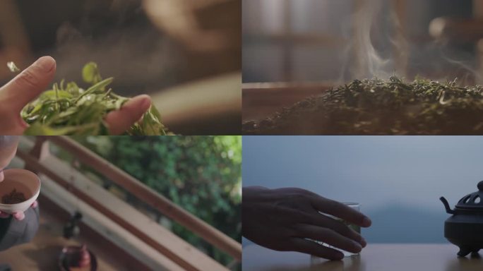 4K 茶叶 炒茶 品茶 喝茶 制茶 禅茶