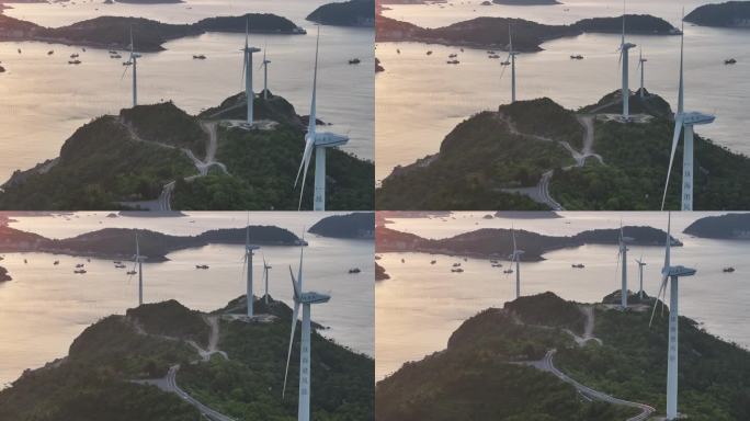 台州玉环牛头颈日出航拍