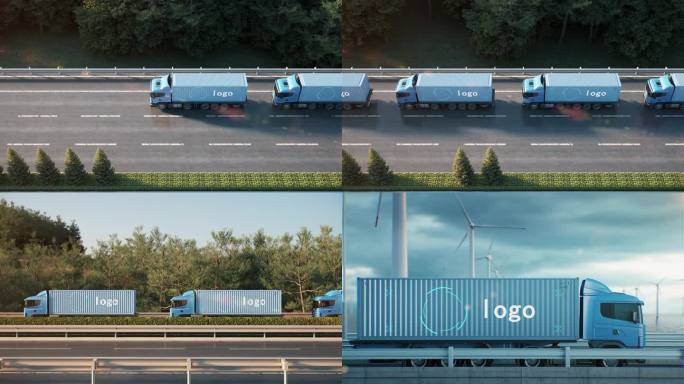 卡车物流园区合集logo无人货车