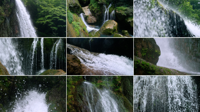 河谷急流瀑布泉水溪流
