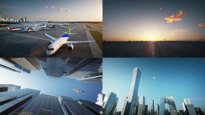 交通工具科技网络虚拟现实数字城市实体效果