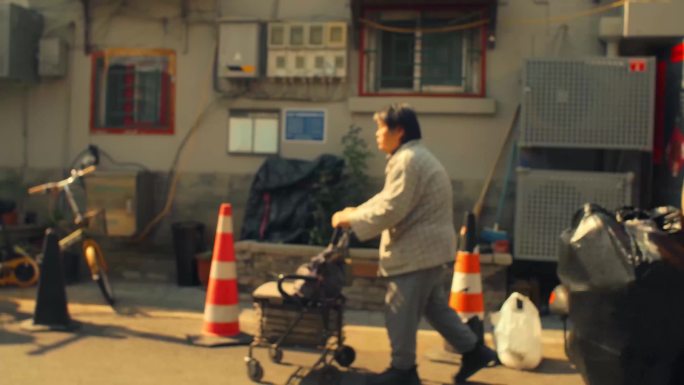 (4K电影感）北京胡同生活老街弄堂生活