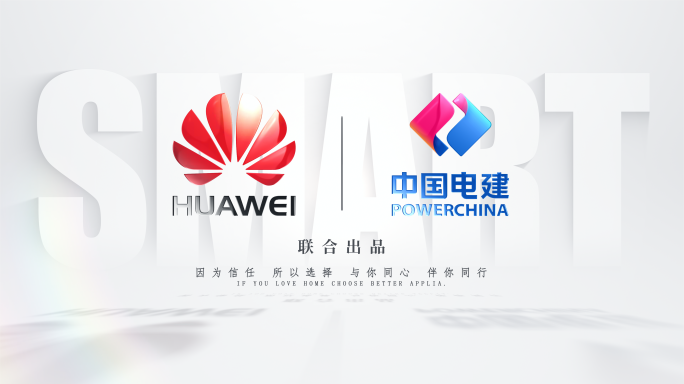 简洁双logo联合出品片头