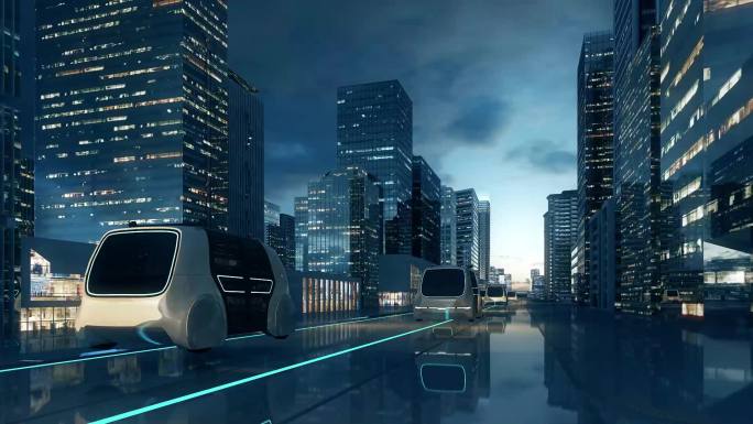 未来智慧科技虚拟城市交通