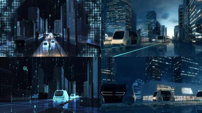 未来智慧科技虚拟城市交通