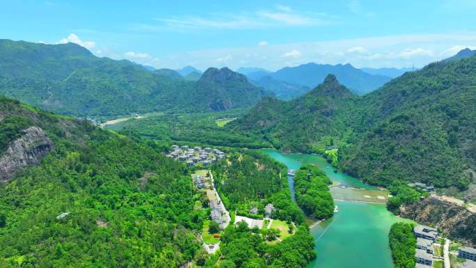 4K永嘉风景航拍永嘉书院