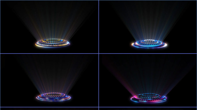 18款炫酷全息科技盘投影光效