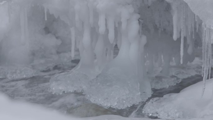 大自然冬景 冰雪世界 河流冰川 高帧灰片