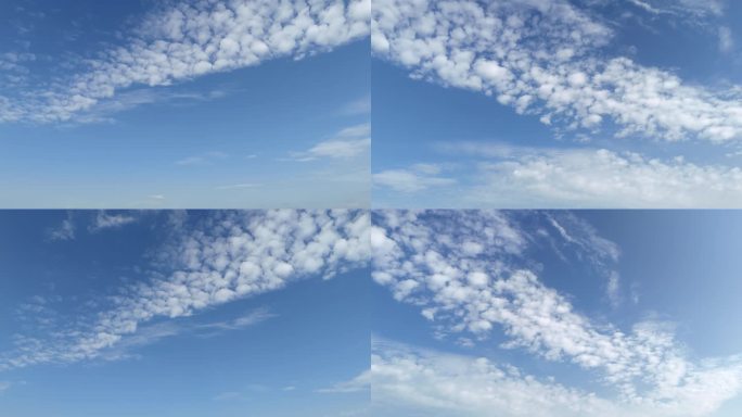 静止和左右运镜的蓝天白云视频素材