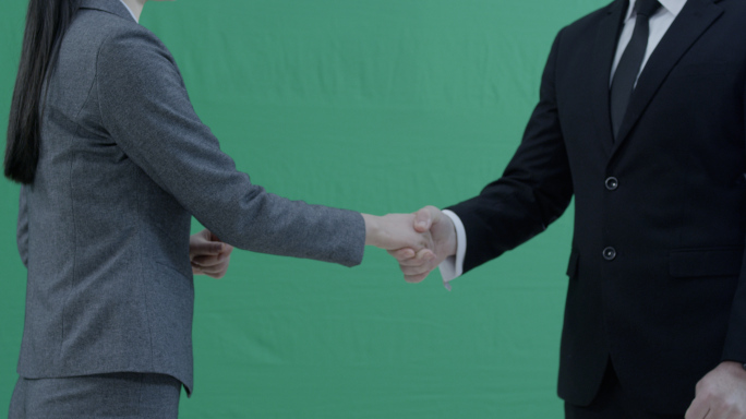 握手，商务合作，绿背，握手绿背，商务交谈