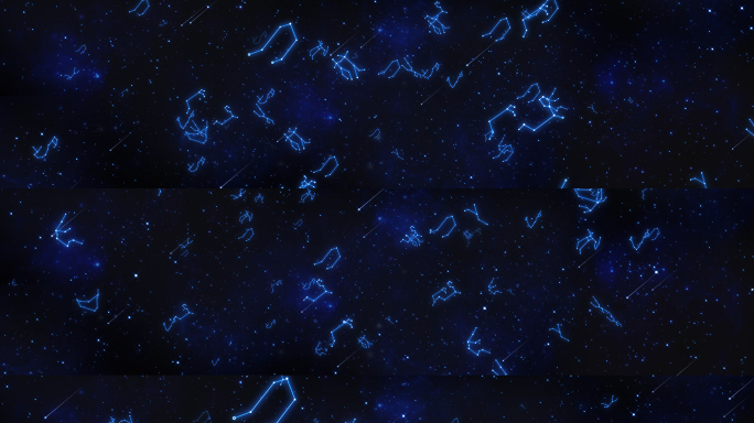 8k星空粒子星象星座背景