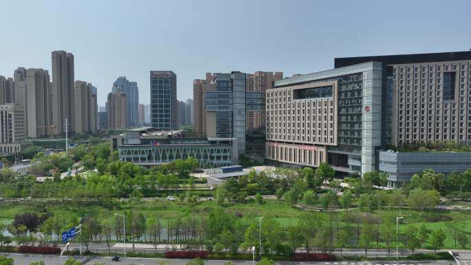 湖北武汉泰康同济(武汉)医院航拍