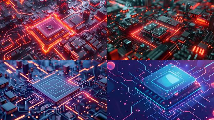 AI核心芯片电路板人与科技