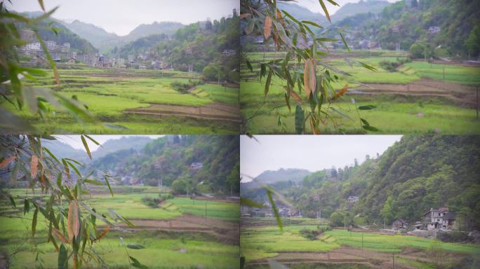 遥望 山的那边 贫困山区 村落