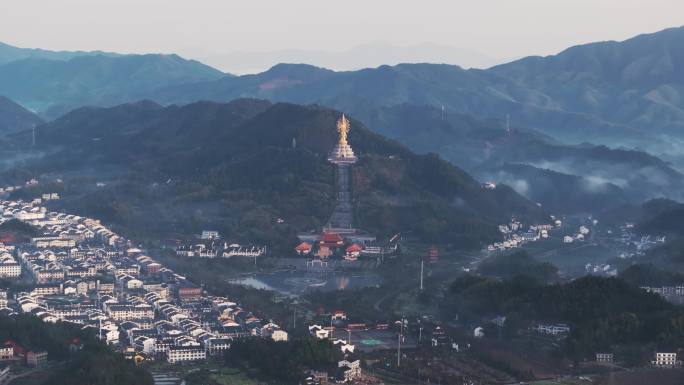 4k湖南宁乡沩山乡镇茶乡千手观音航拍