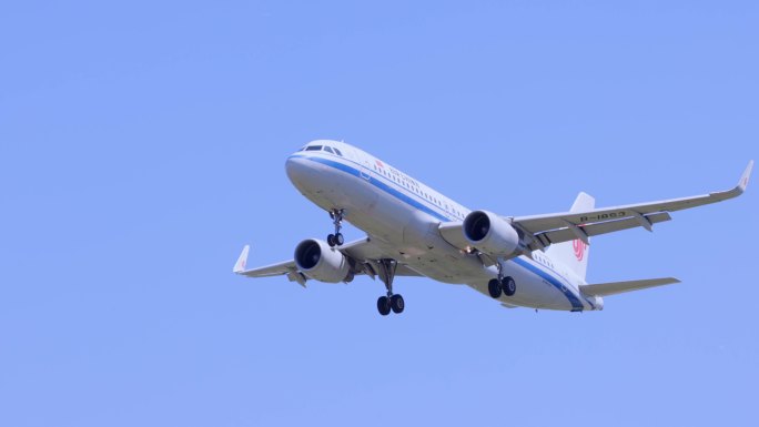 空客a320飞过天空