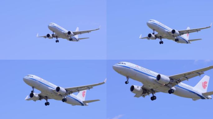 空客a320飞过天空